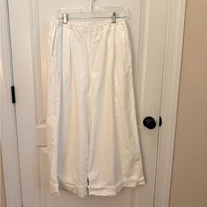 NWOT HACHE White Wide Leg Pants Size IT 46 (US 10)